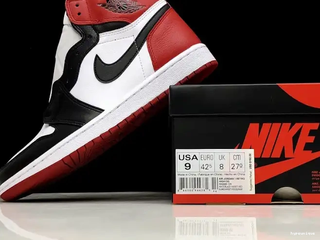 HYPE Toe 555088-125 Jordan Retro 1 Black Air 0419
